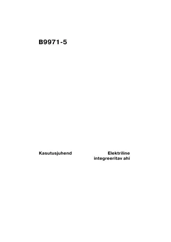 Mode d'emploi AEG-ELECTROLUX B9971-5-A