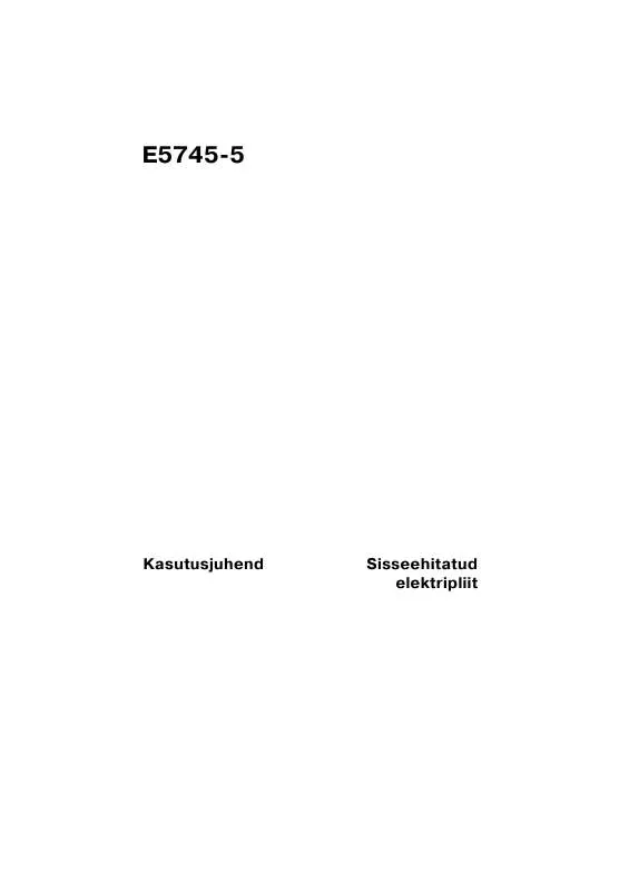 Mode d'emploi AEG-ELECTROLUX E5745-5-M