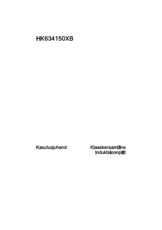 Mode d'emploi AEG-ELECTROLUX HK634150XB