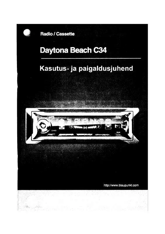 Mode d'emploi BLAUPUNKT DAYTONA BEACH C34