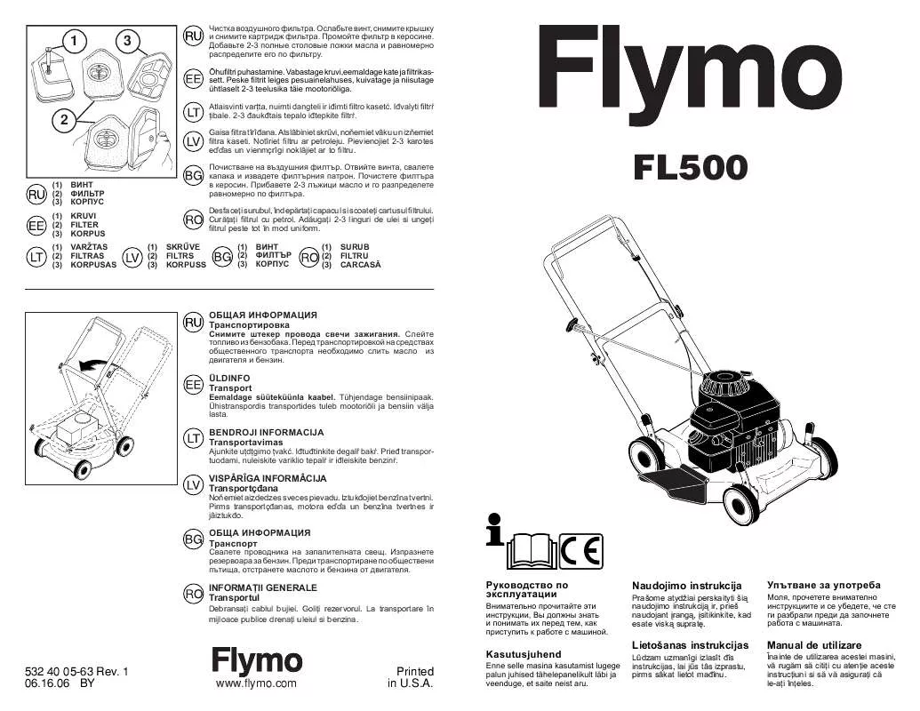 Mode d'emploi FLYMO FL500