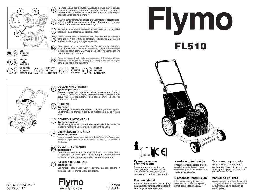 Mode d'emploi FLYMO FL510