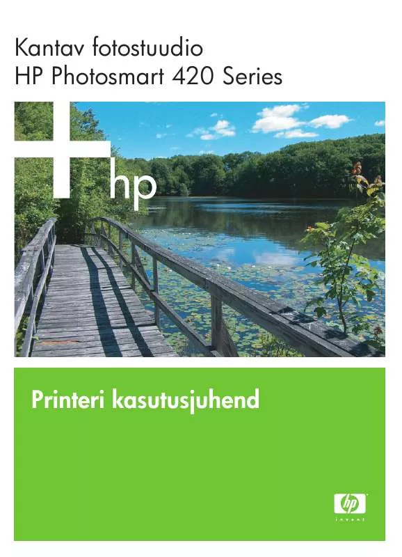 Mode d'emploi HP PHOTOSMART 420