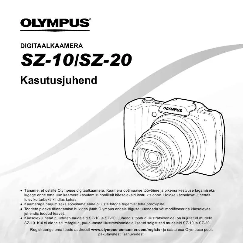 Mode d'emploi OLYMPUS SZ-10