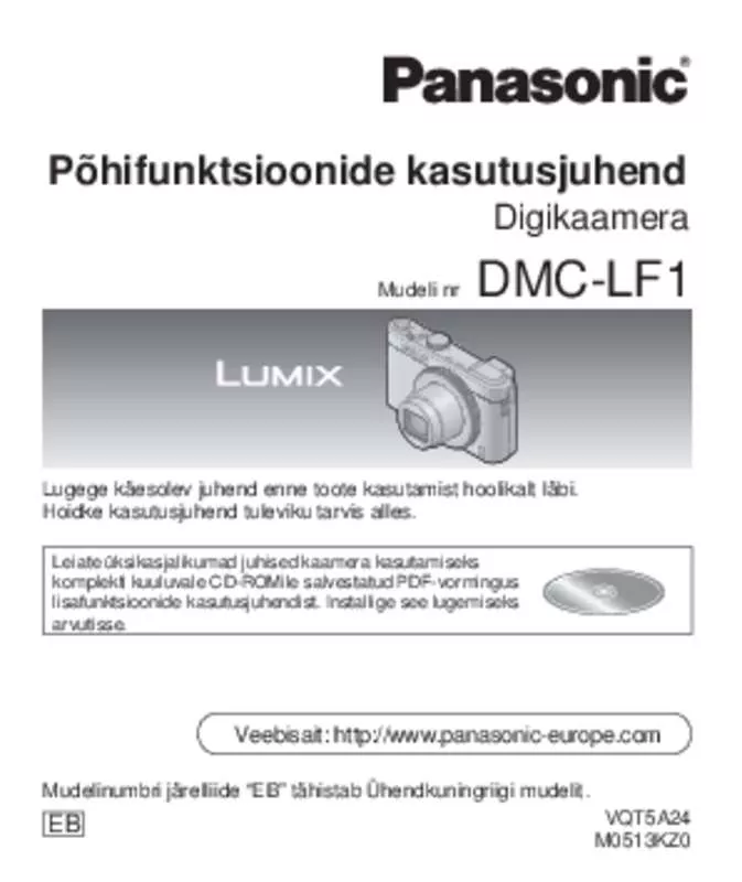 Mode d'emploi PANASONIC DMC-LF1