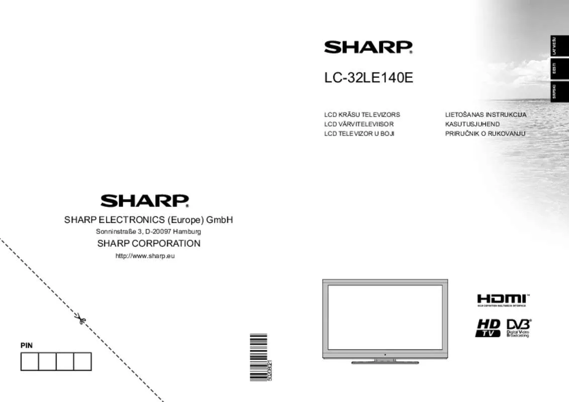 Mode d'emploi SHARP LC-32LE140E