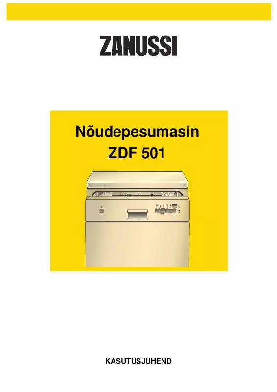 Mode d'emploi ZANUSSI ZDF501