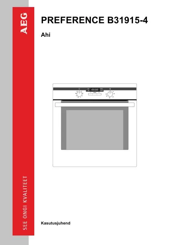 Mode d'emploi AEG-ELECTROLUX B31915-4M