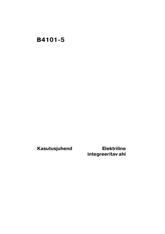 Mode d'emploi AEG-ELECTROLUX B4101-5-A EU R08