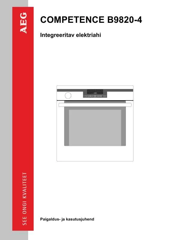 Mode d'emploi AEG-ELECTROLUX B9820-4A