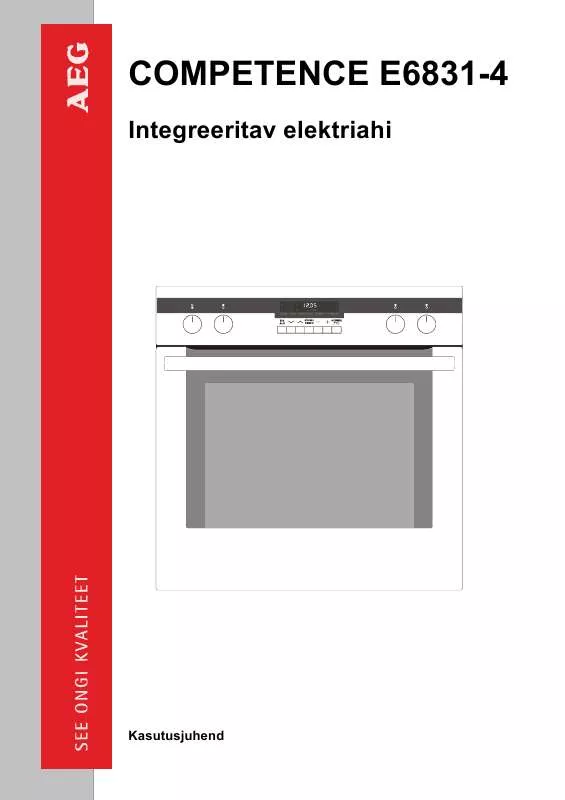 Mode d'emploi AEG-ELECTROLUX E6831-4M