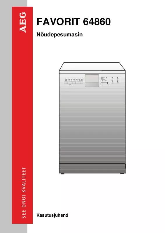 Mode d'emploi AEG-ELECTROLUX F64860