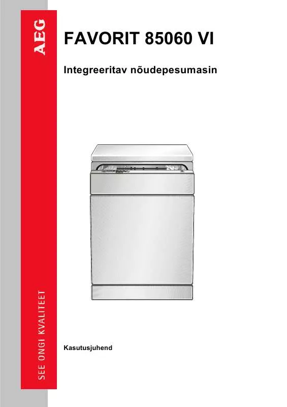 Mode d'emploi AEG-ELECTROLUX F85060VI