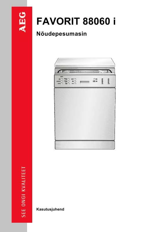 Mode d'emploi AEG-ELECTROLUX F88060IA