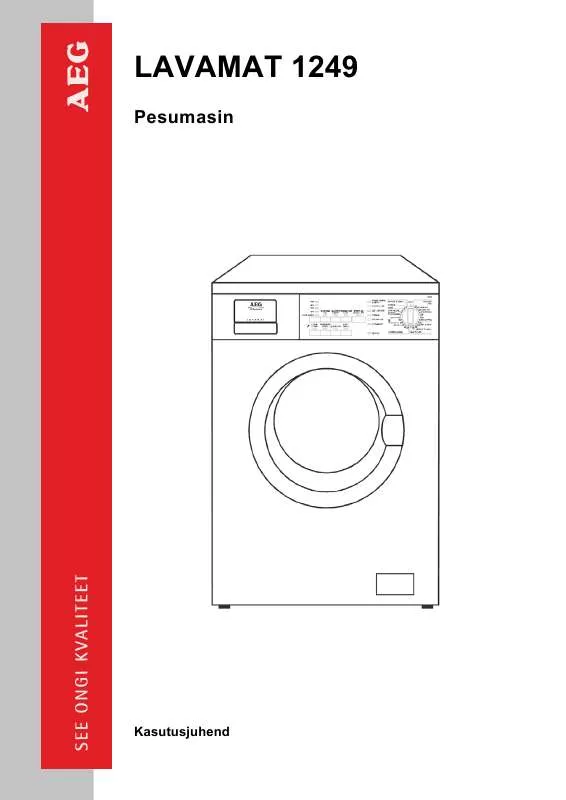 Mode d'emploi AEG-ELECTROLUX L1249