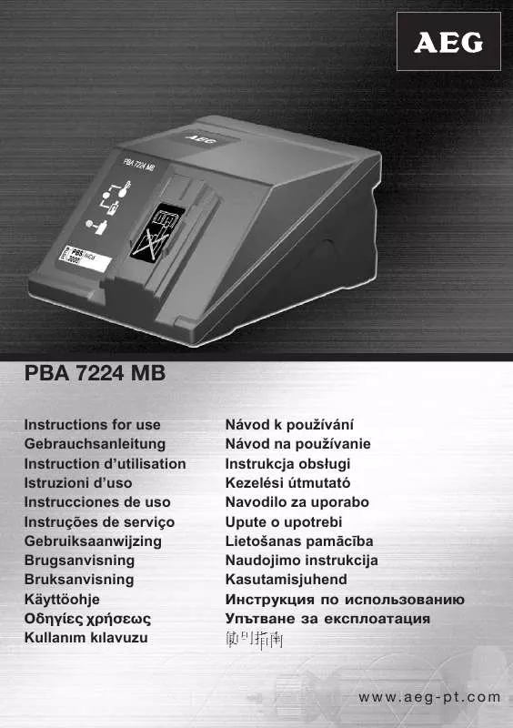 Mode d'emploi AEG PBA 7224 MB