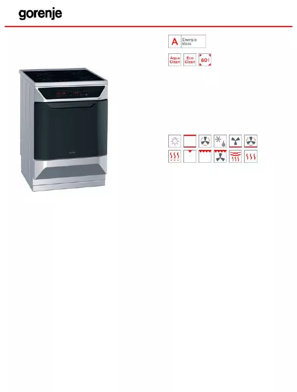 Mode d'emploi GORENJE EIT67753BX