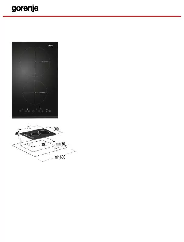 Mode d'emploi GORENJE IT320AC