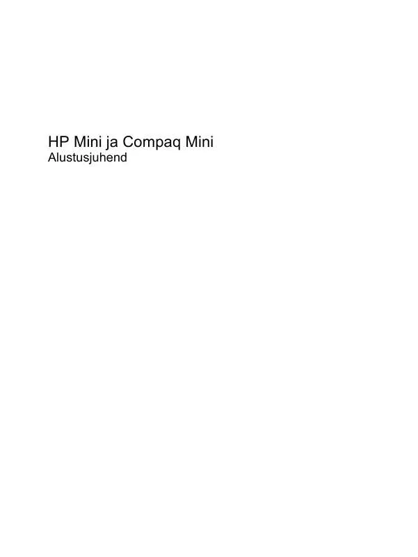 Mode d'emploi HP COMPAQ MINI CQ10-701SA