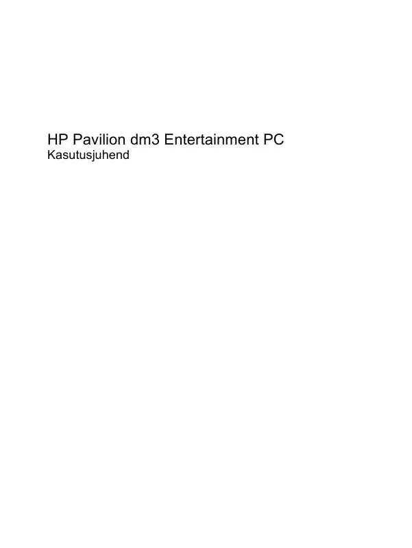 Mode d'emploi HP PAVILION DM3-1025SA