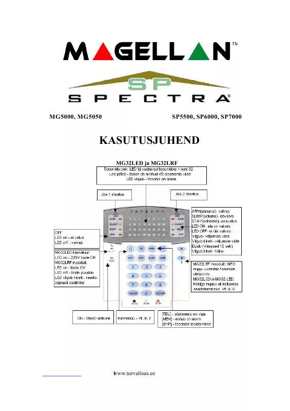 Mode d'emploi MAGELLAN SP5500