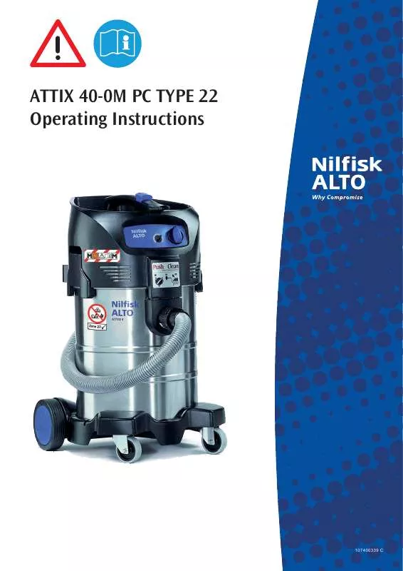 Mode d'emploi NILFISK ATTIX 40-0M TYPE 22