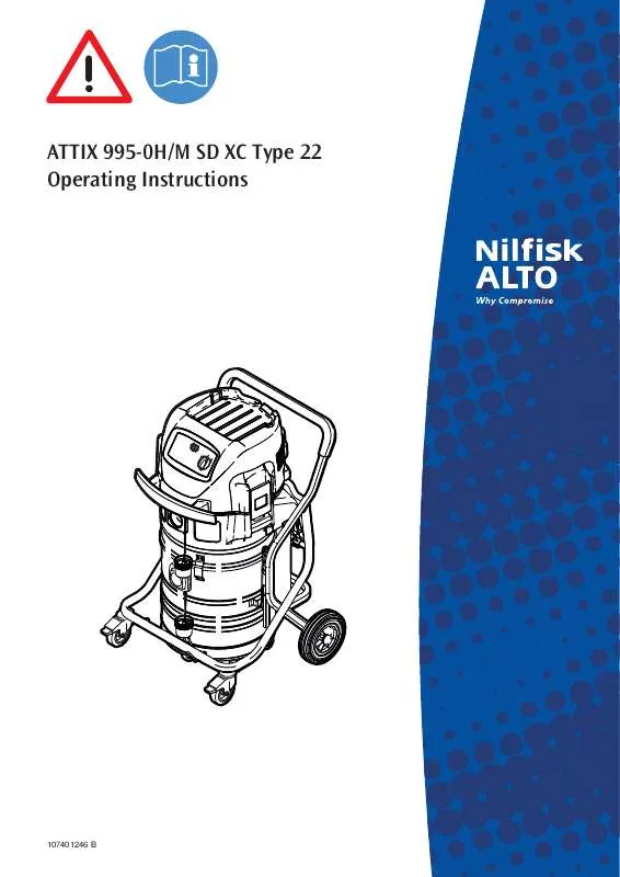 Mode d'emploi NILFISK ATTIX 995 H/M TYPE 22