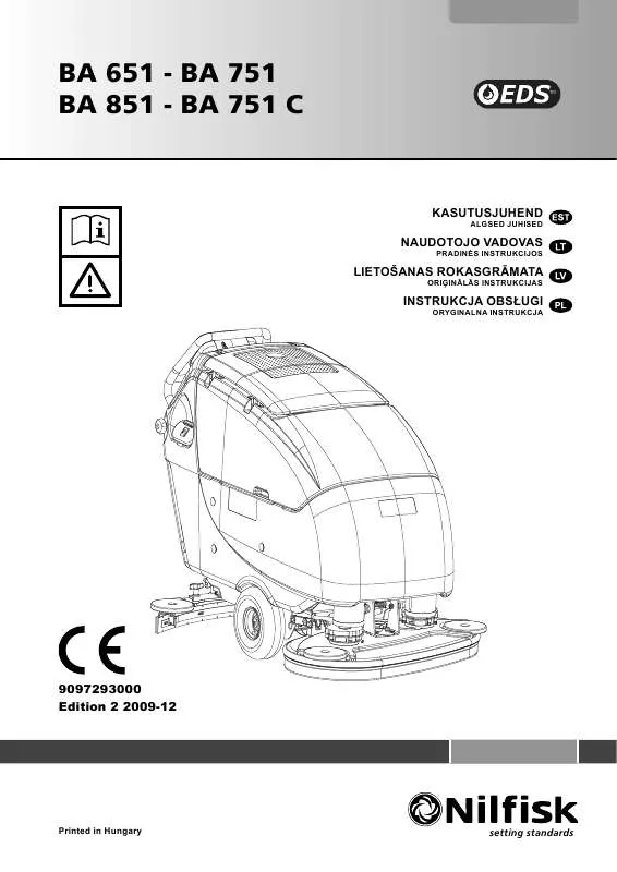 Mode d'emploi NILFISK BA 751