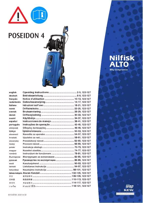 Mode d'emploi NILFISK POSEIDON 4