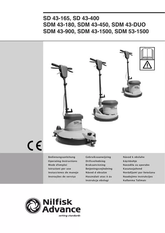 Mode d'emploi NILFISK SDM 53-1500