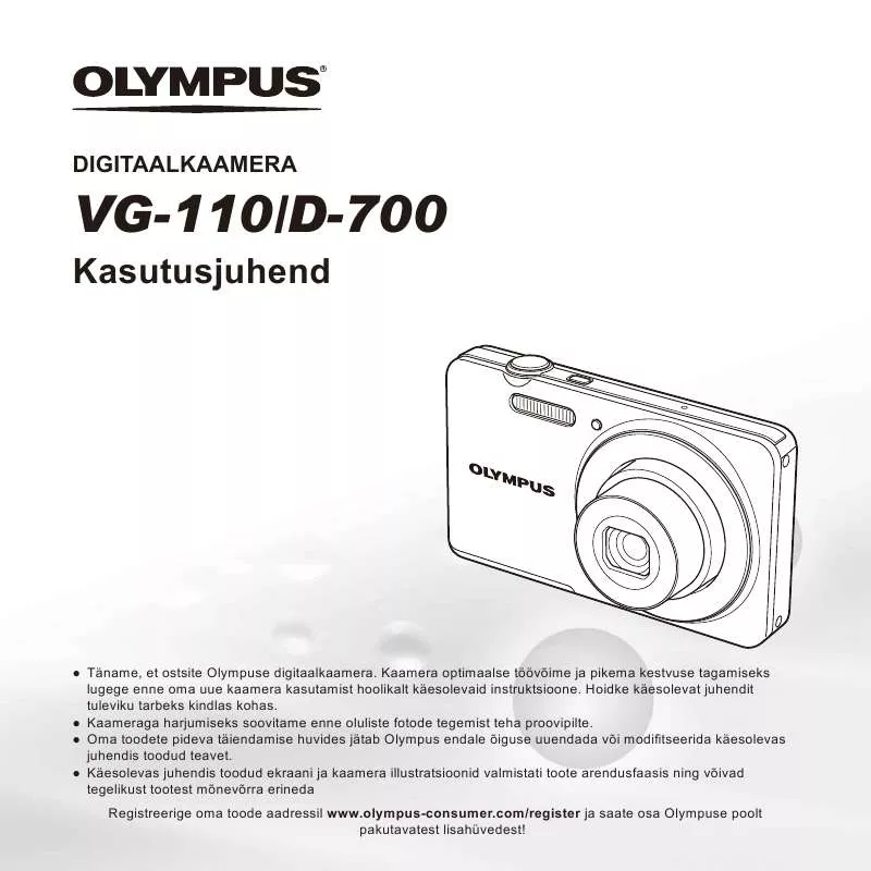 Mode d'emploi OLYMPUS D-700