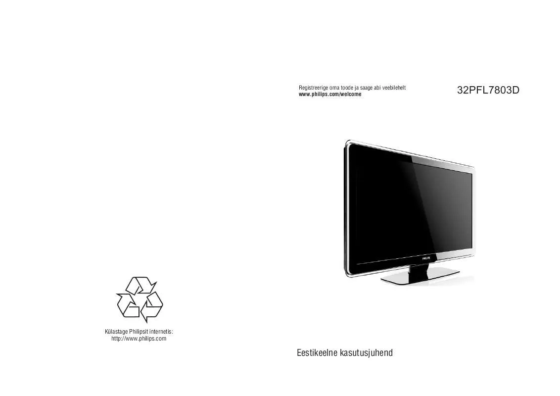 Mode d'emploi PHILIPS 32PFL7803D