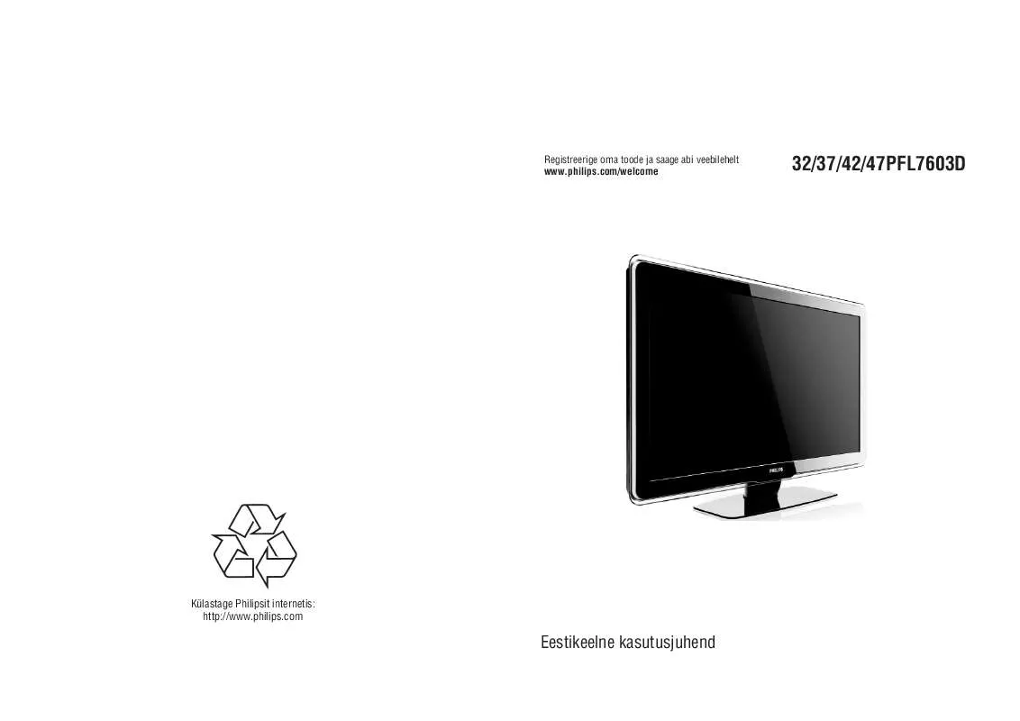 Mode d'emploi PHILIPS 37PFL7603D