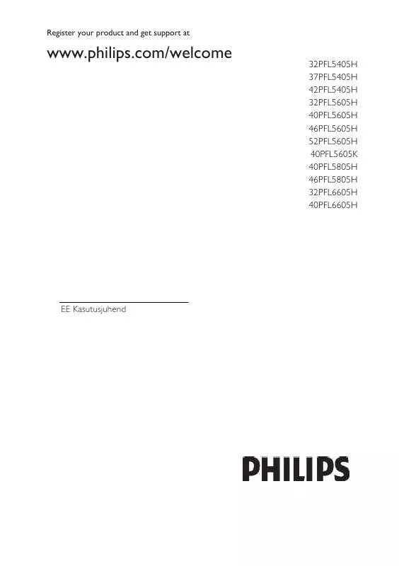 Mode d'emploi PHILIPS 42PFL5405H