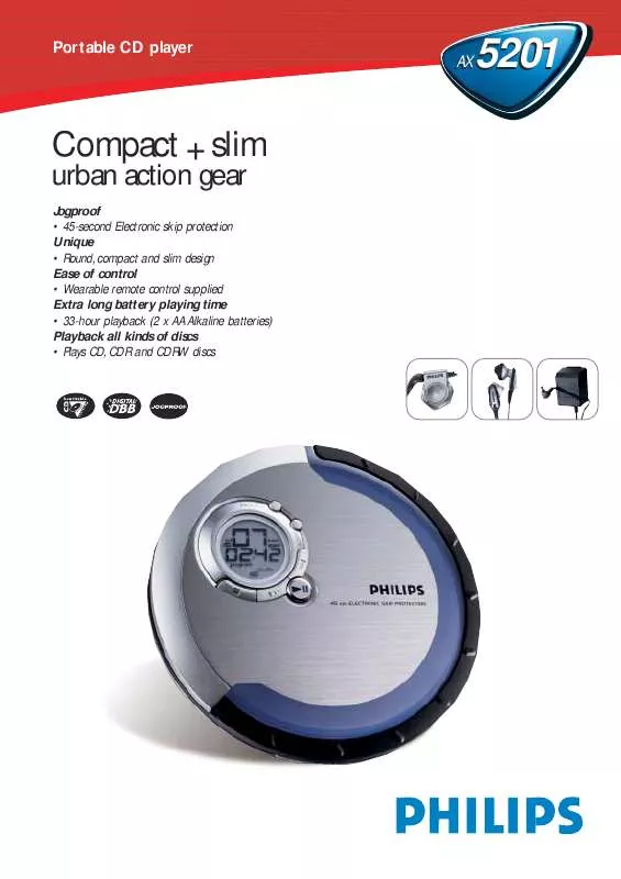 Mode d'emploi PHILIPS AX5201