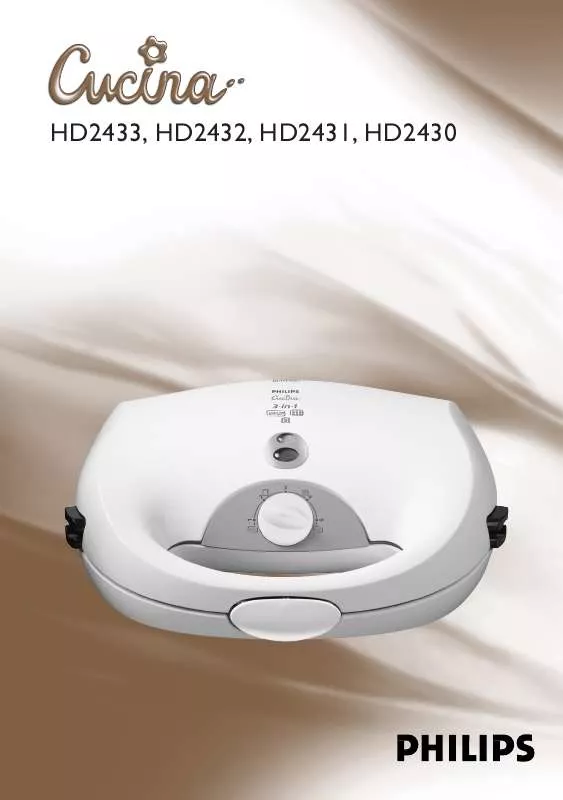 Mode d'emploi PHILIPS HD2431