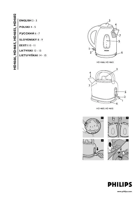 Mode d'emploi PHILIPS HD4602