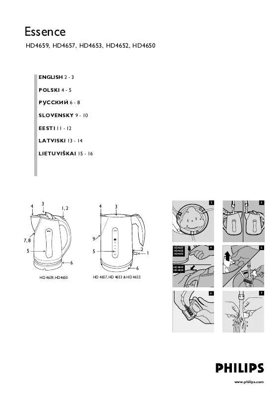 Mode d'emploi PHILIPS HD4652