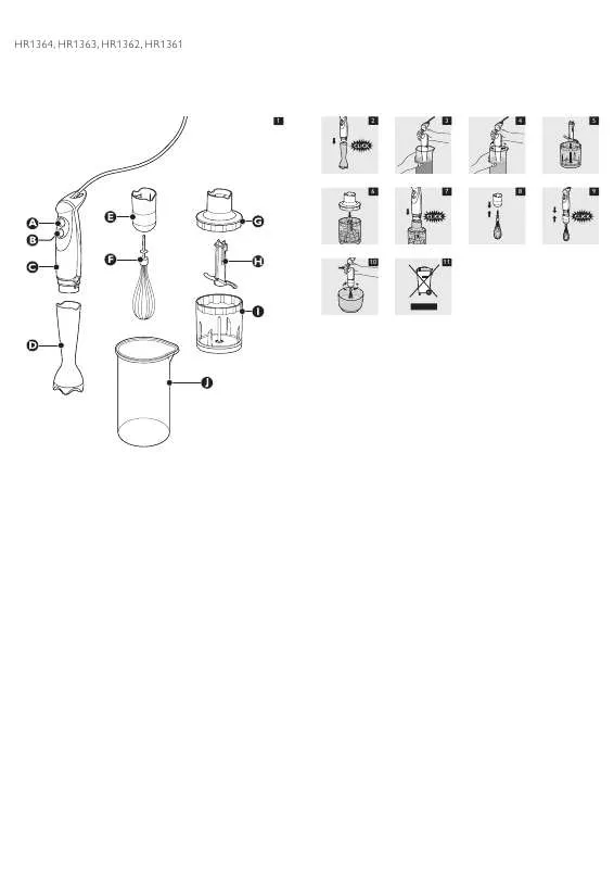 Mode d'emploi PHILIPS HR1361