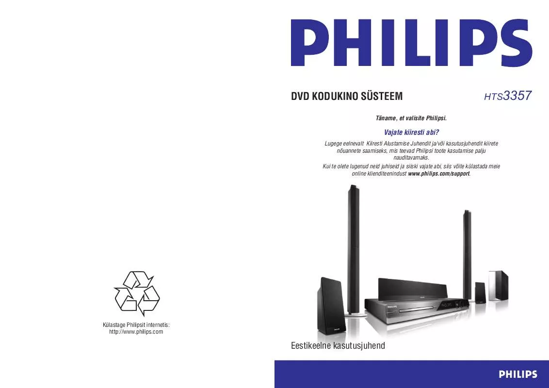 Mode d'emploi PHILIPS HTS3357