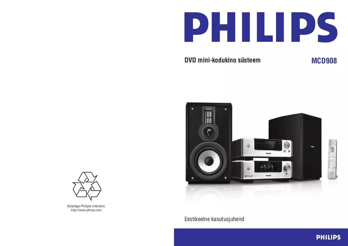 Mode d'emploi PHILIPS MCD908