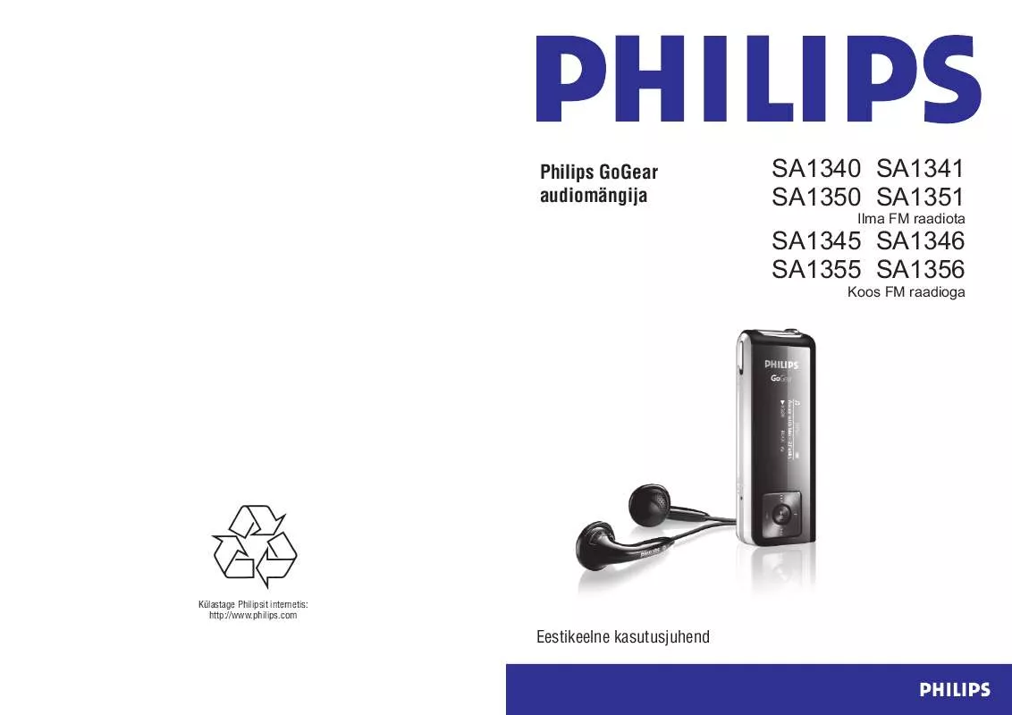 Mode d'emploi PHILIPS SA1340