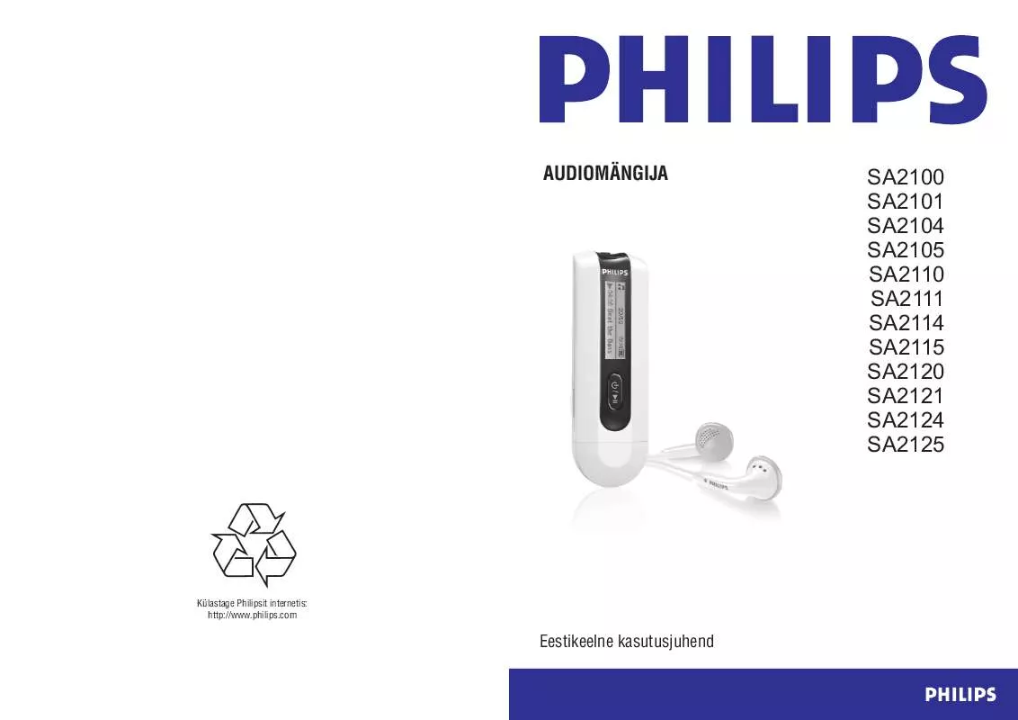 Mode d'emploi PHILIPS SA2104