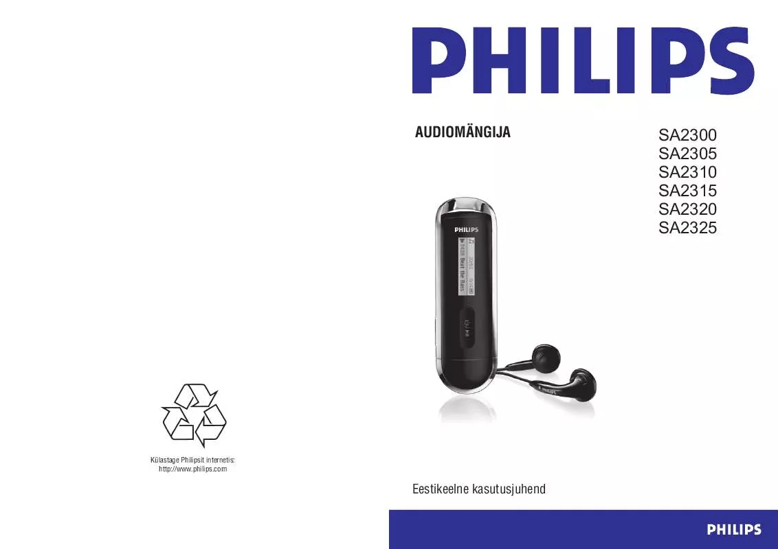 Mode d'emploi PHILIPS SA2300