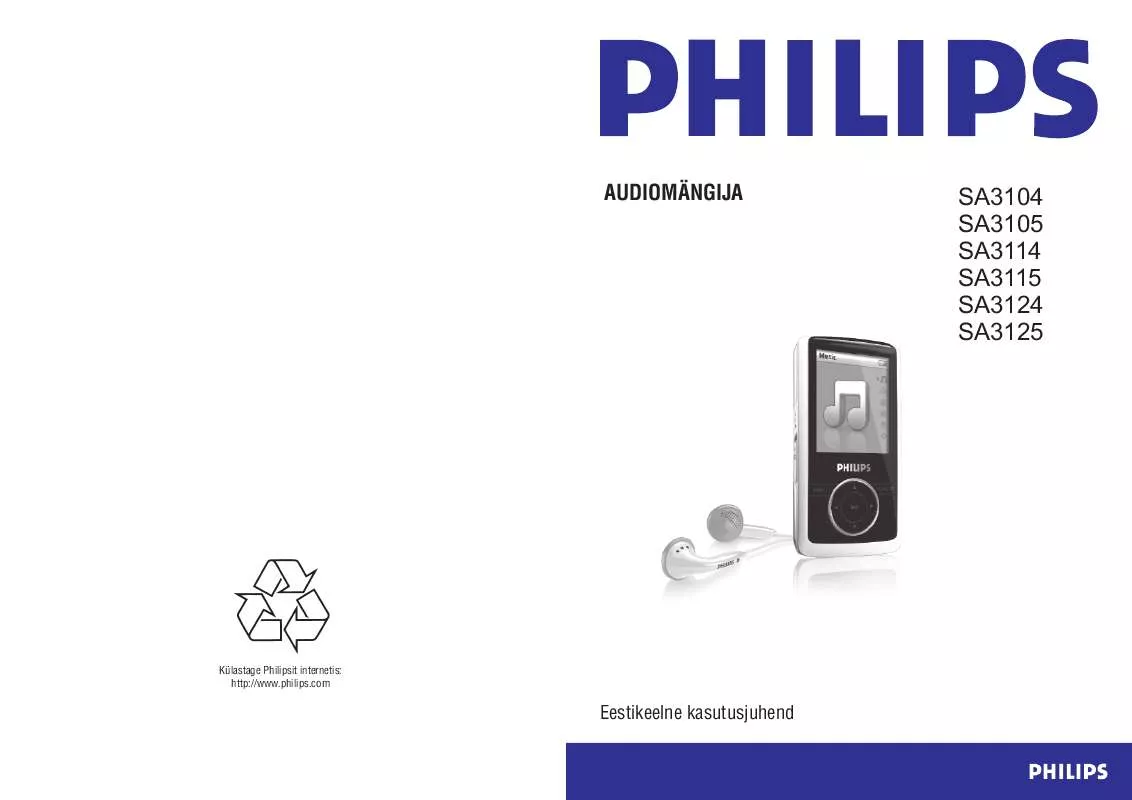 Mode d'emploi PHILIPS SA3104