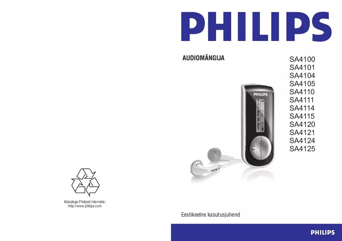 Mode d'emploi PHILIPS SA4101