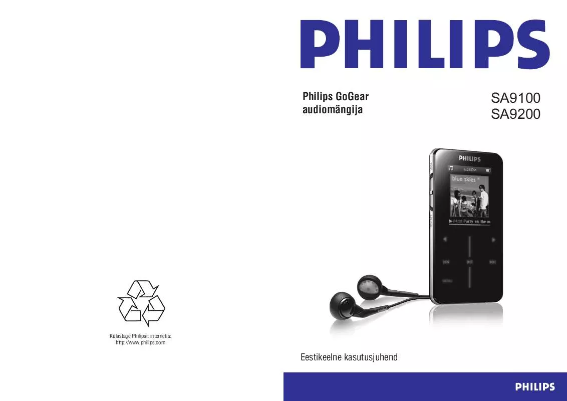 Mode d'emploi PHILIPS SA9100