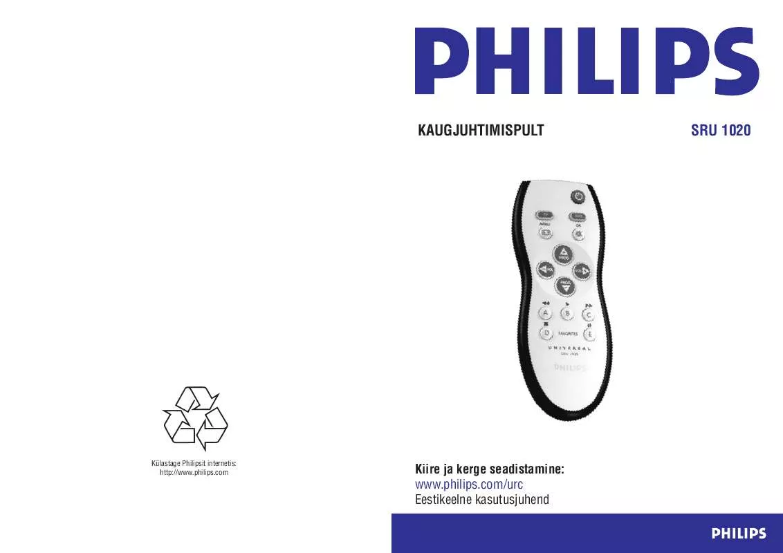 Mode d'emploi PHILIPS SRU1020