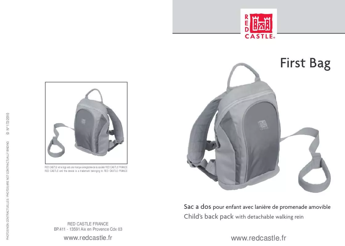 Mode d'emploi RED CASTLE FIRST BAG