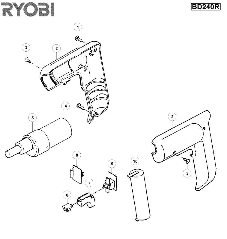 Mode d'emploi RYOBI BD240R